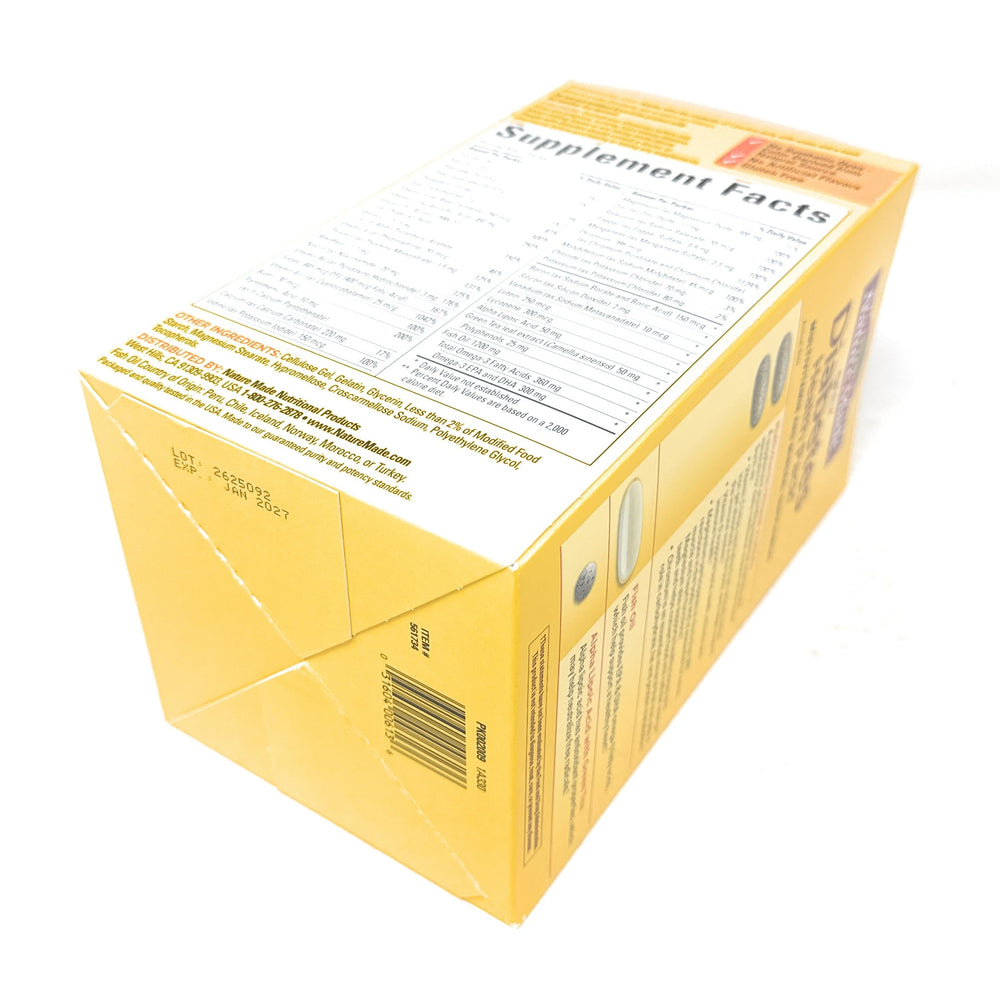 Nature Made Daily Diabetes Health Pack packaging opened for access