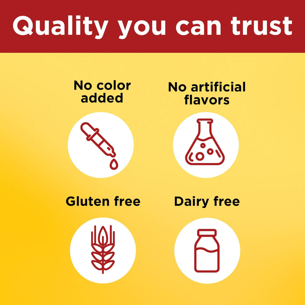 Nature Made Fish Oil packaging highlights gluten-free and no artificial flavors.