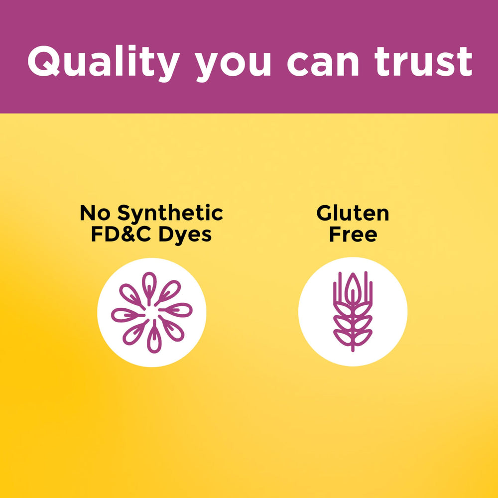 Nature Made Gluten-free Dye-free Label: convenient option for expectant moms.