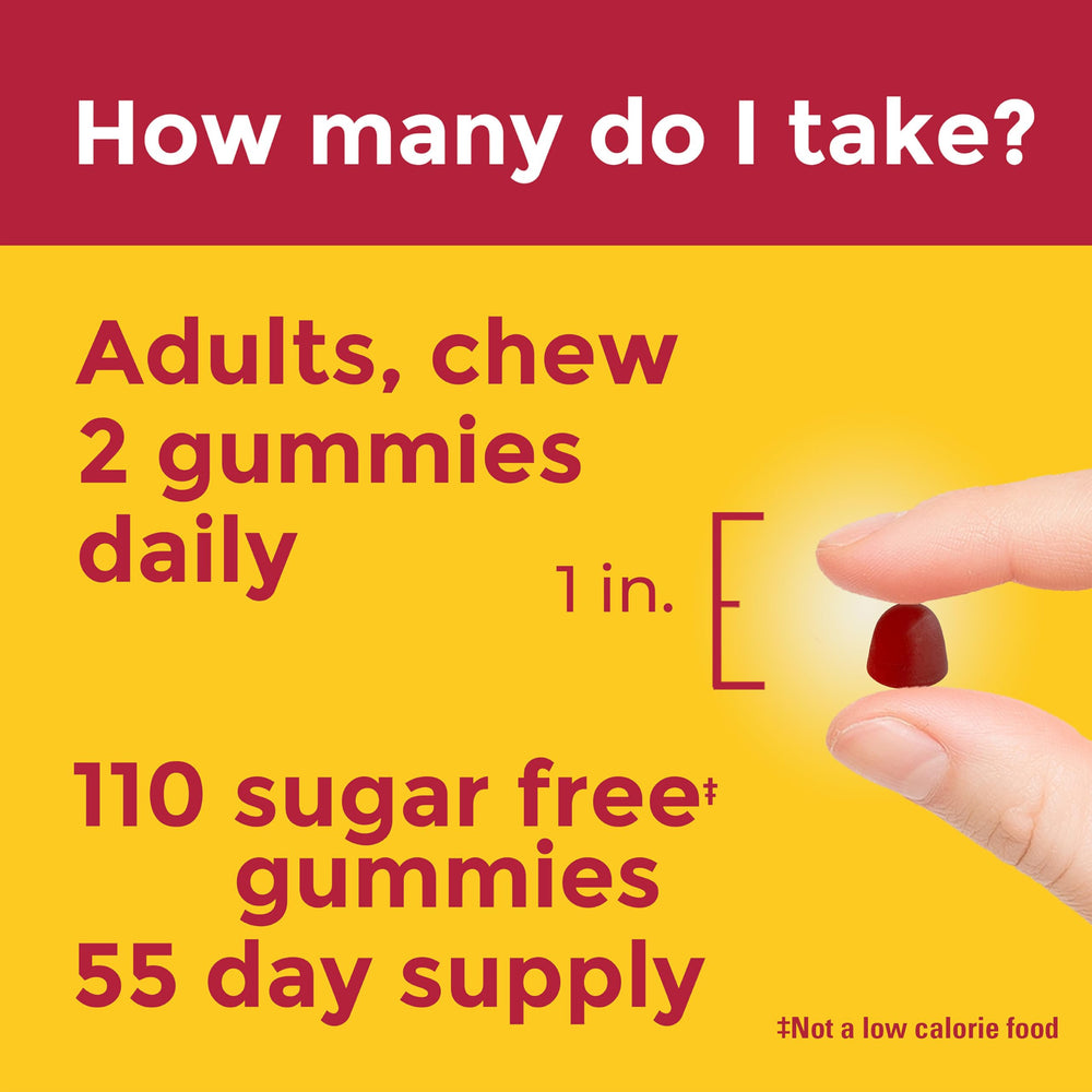 Gluten-free, aspartame-free D3 gummies in Nature Made packaging.