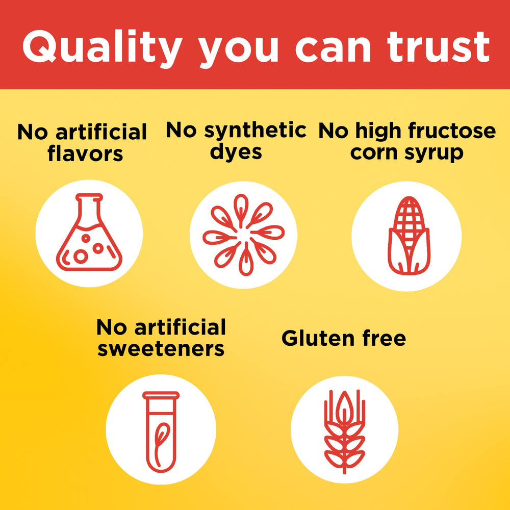 Nature Made Kids First Omega-3 Gummies dosing guide illustrated for 4-13 and 14-18