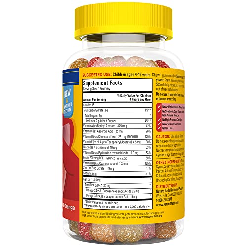 Nature Made Kids First Omega-3 Gummies family mealtime scene encourages routine use