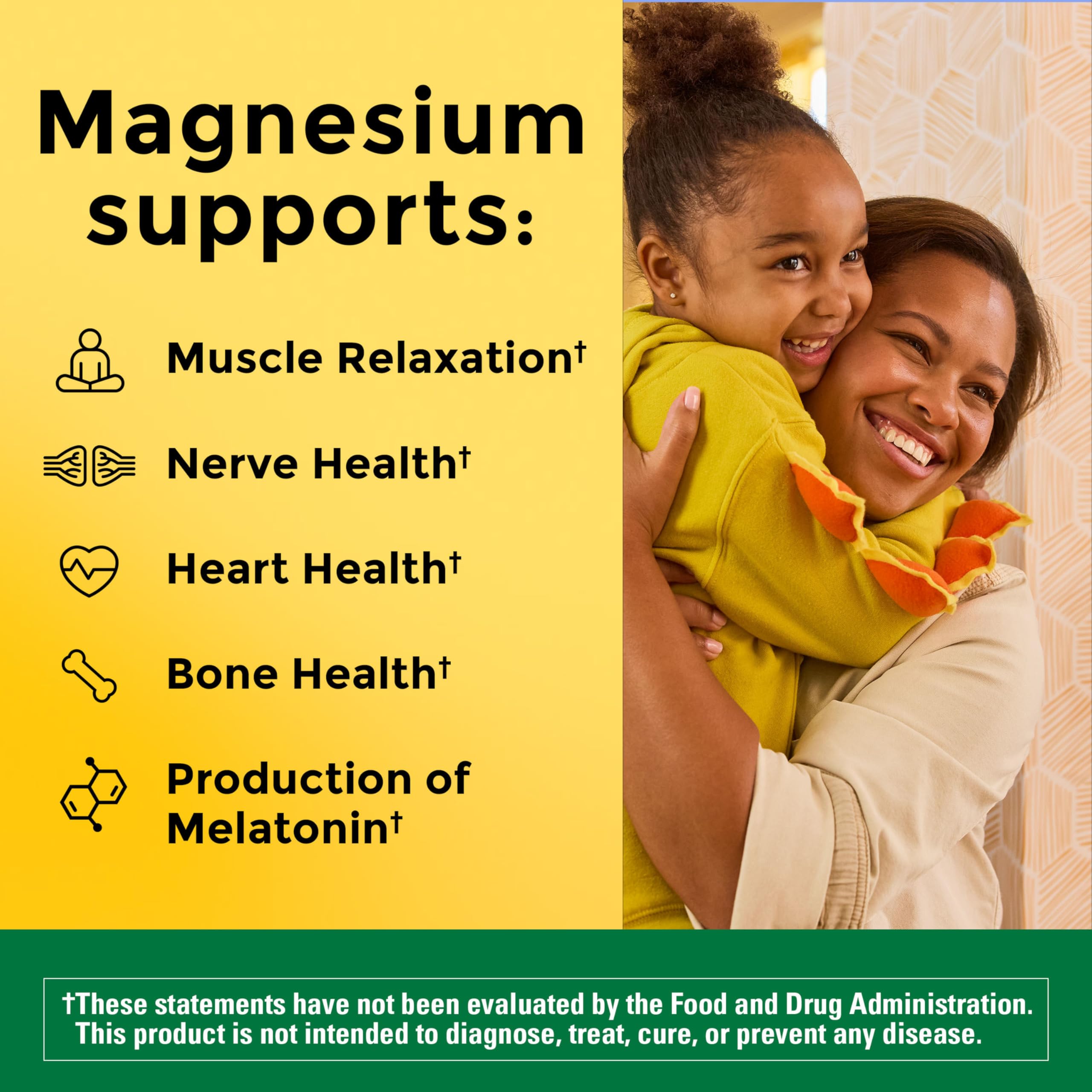 Nature Made magnesium citrate gummies mixed berry close-up for daily intake.