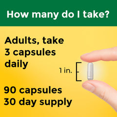 Capsules of Nature Made Magnesium Glycinate, gentle on stomach formula