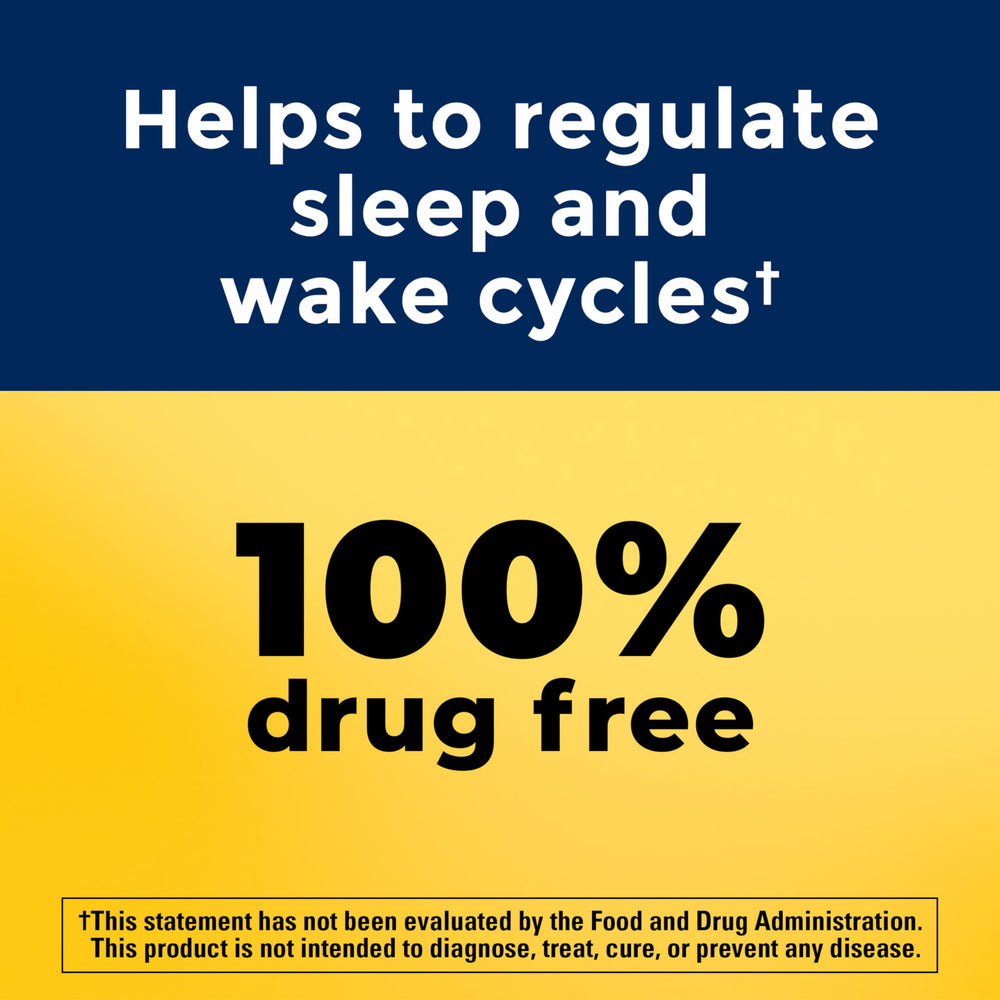 Nature Made Melatonin 10 mg fast-dissolve tablet dissolving in mouth before bed.