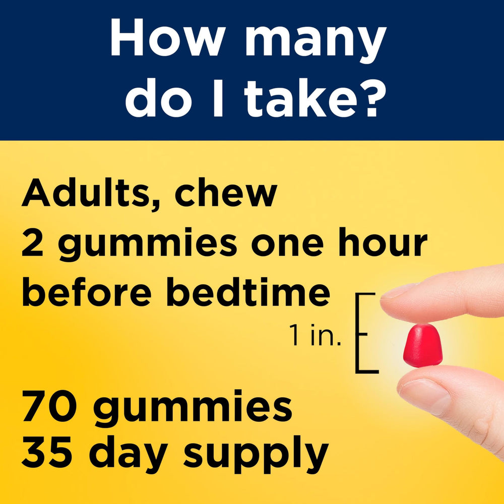 Nature Made Melatonin Gummies 10 mg gluten-free label close view