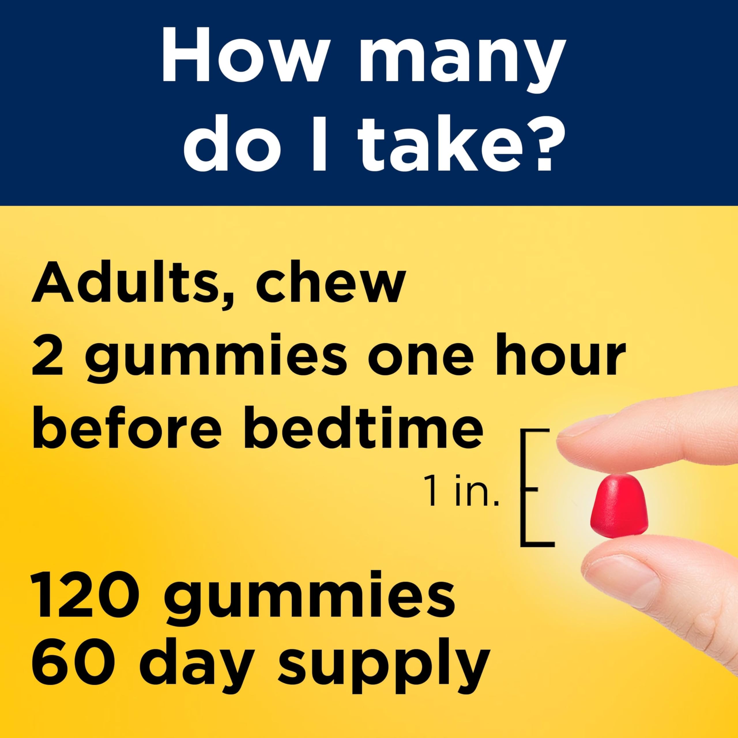 Nature Made Melatonin Gummies beside a glass of water for an easy nightly routine.