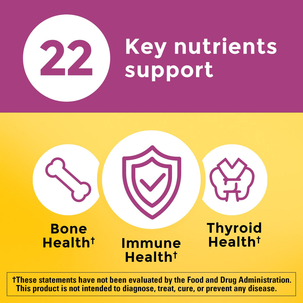 Nature Made Multivitamin For Her 50+ label with USP Verified seal visible