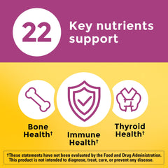 Nature Made Multivitamin For Her 50+ label with USP Verified seal visible