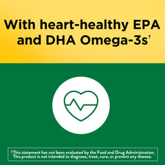 Nature Made Multivitamin + Omega-3 orange gummies on tray for convenient daily nutrition.