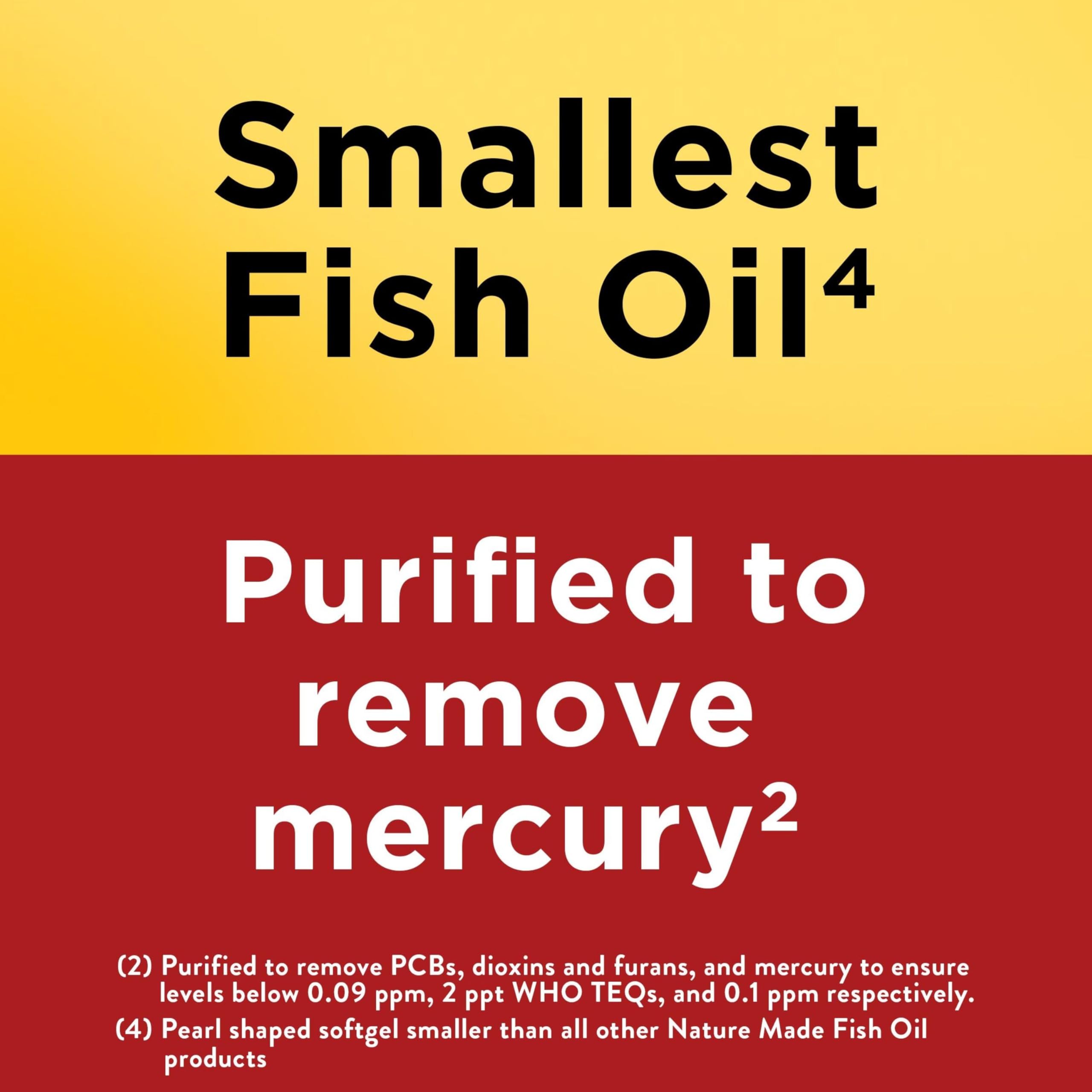 Nature Made Omega-3 label shows EPA and DHA per serving.
