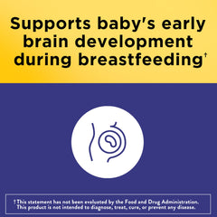 Nature Made Postnatal DHA close-up emphasizing omega-3 for baby development