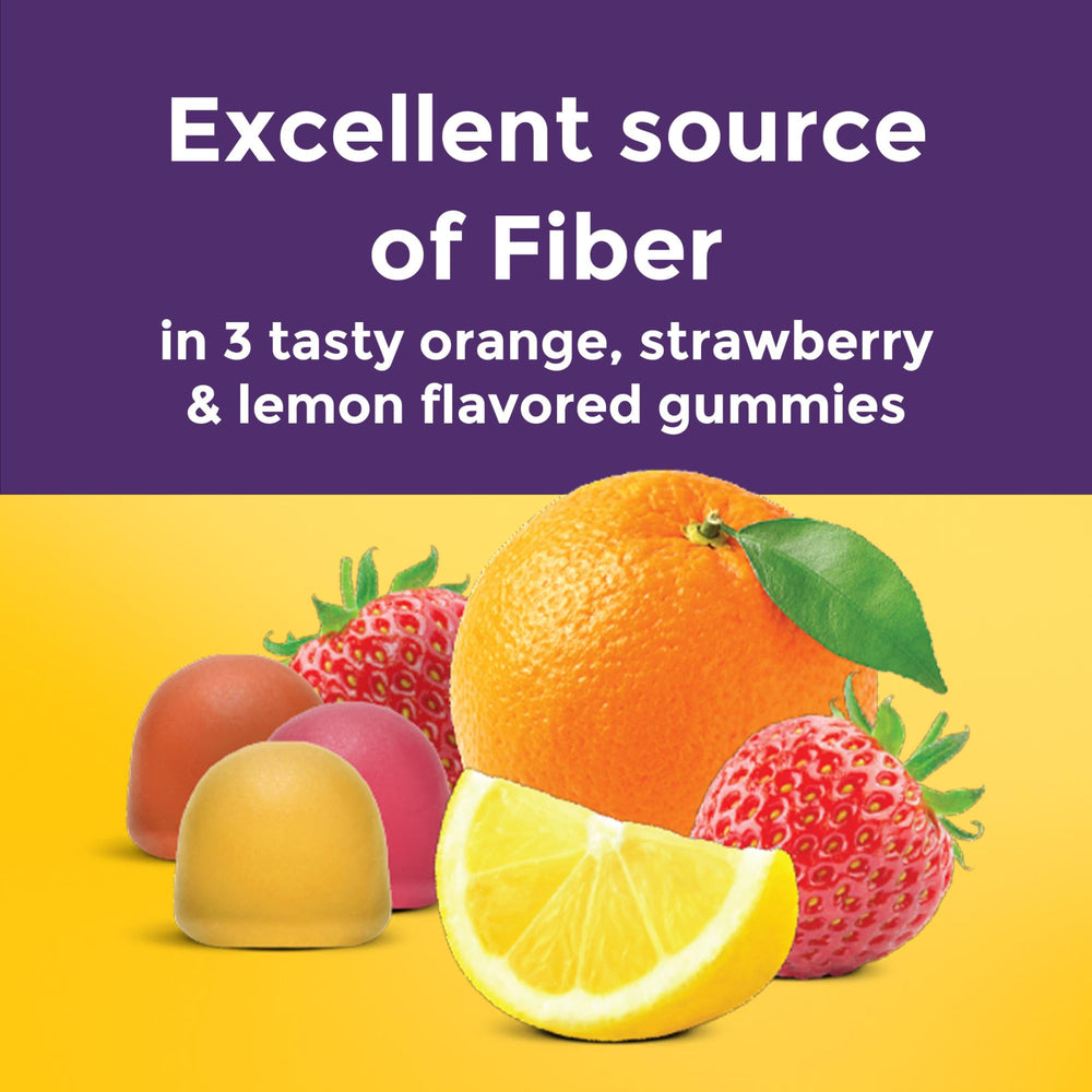 Nature Made Prebiotic Fiber Gummies adult daily-use serving illustration