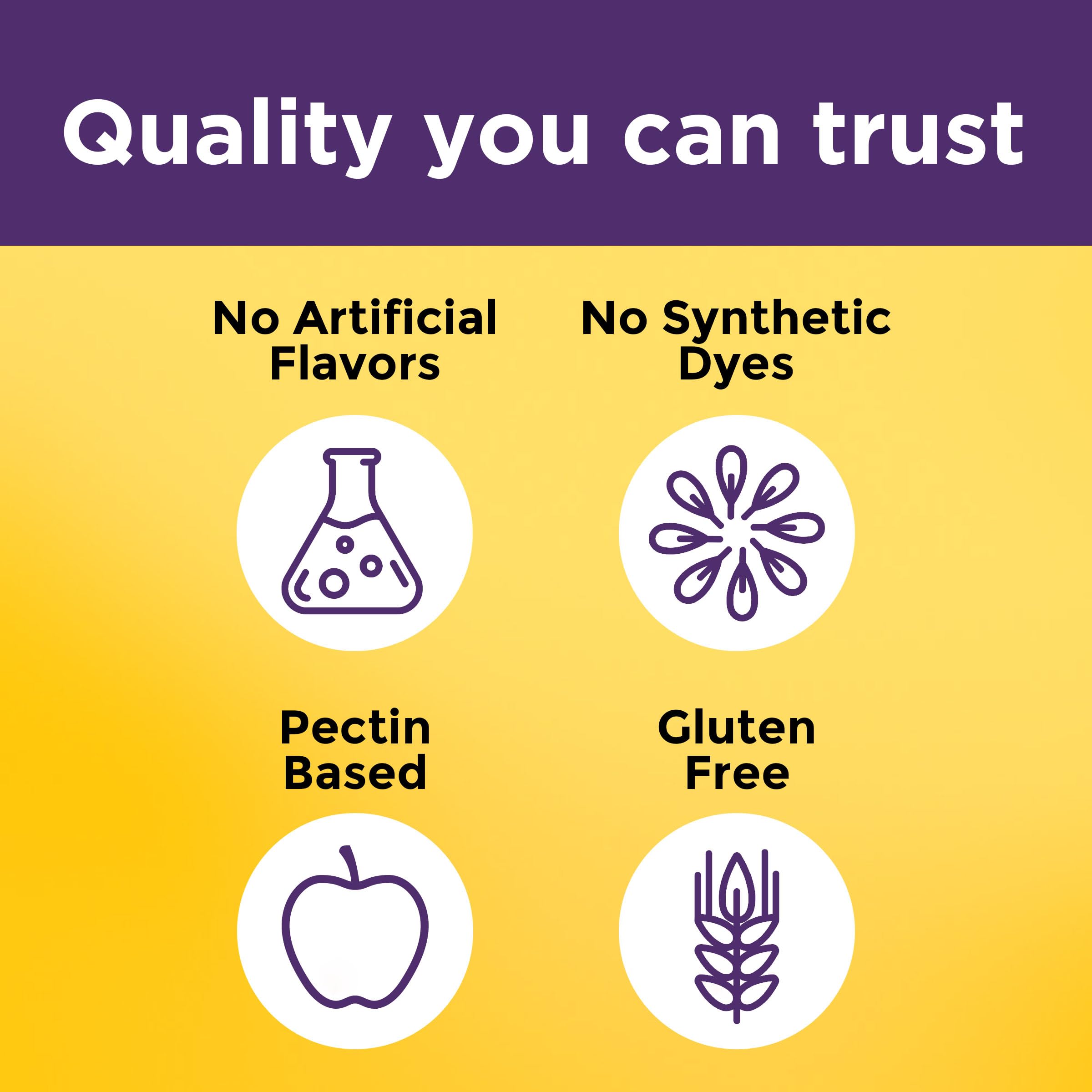 Ingredients panel shows probiotic and prebiotic fiber blend in Nature Made gummies.