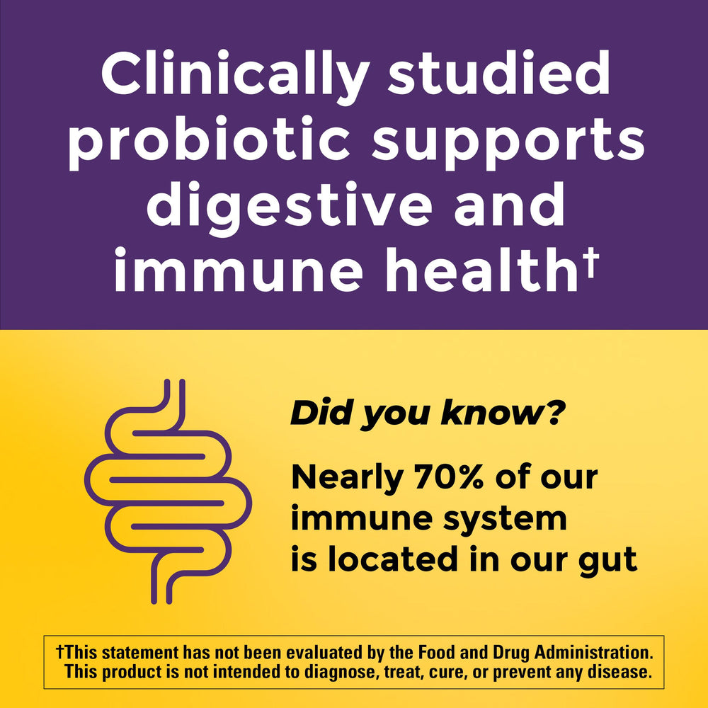 Nature Made Probiotics capsules closeup for easy daily use