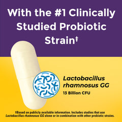 Nature Made Probiotics capsules ready for daily use with water.
