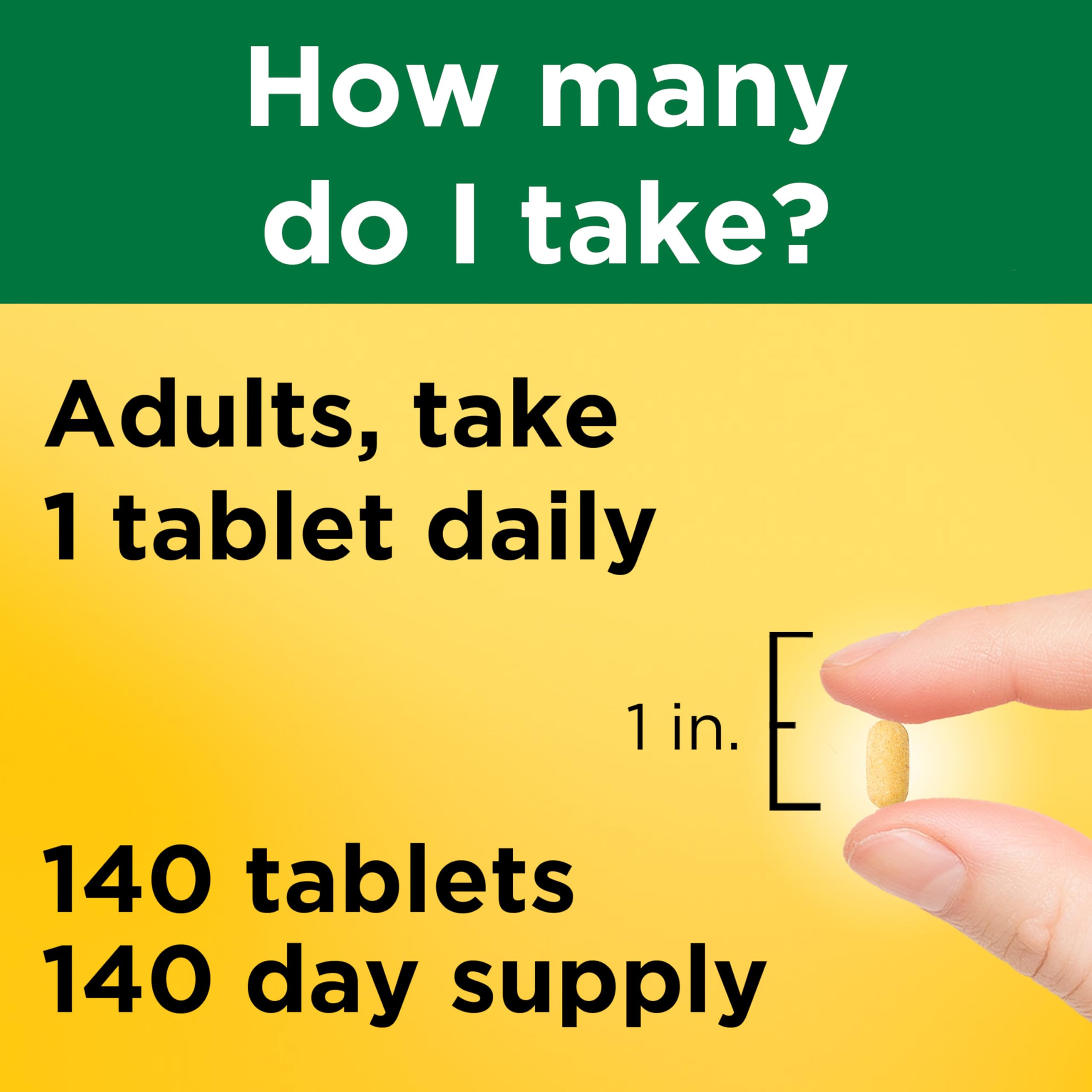 Nature Made Super B Complex ingredients chart showcases vitamin C addition.