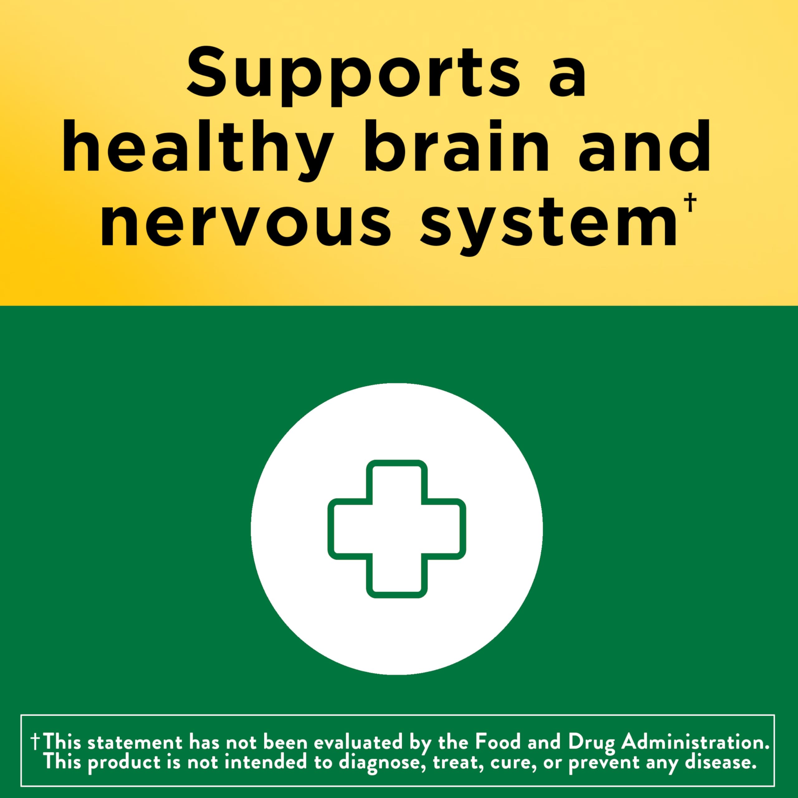 Nature Made Super B Complex label detail highlights eight essential vitamins.