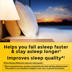 Nature Made Time Release Melatonin gummies close-up with cherry flavor for nightly support.