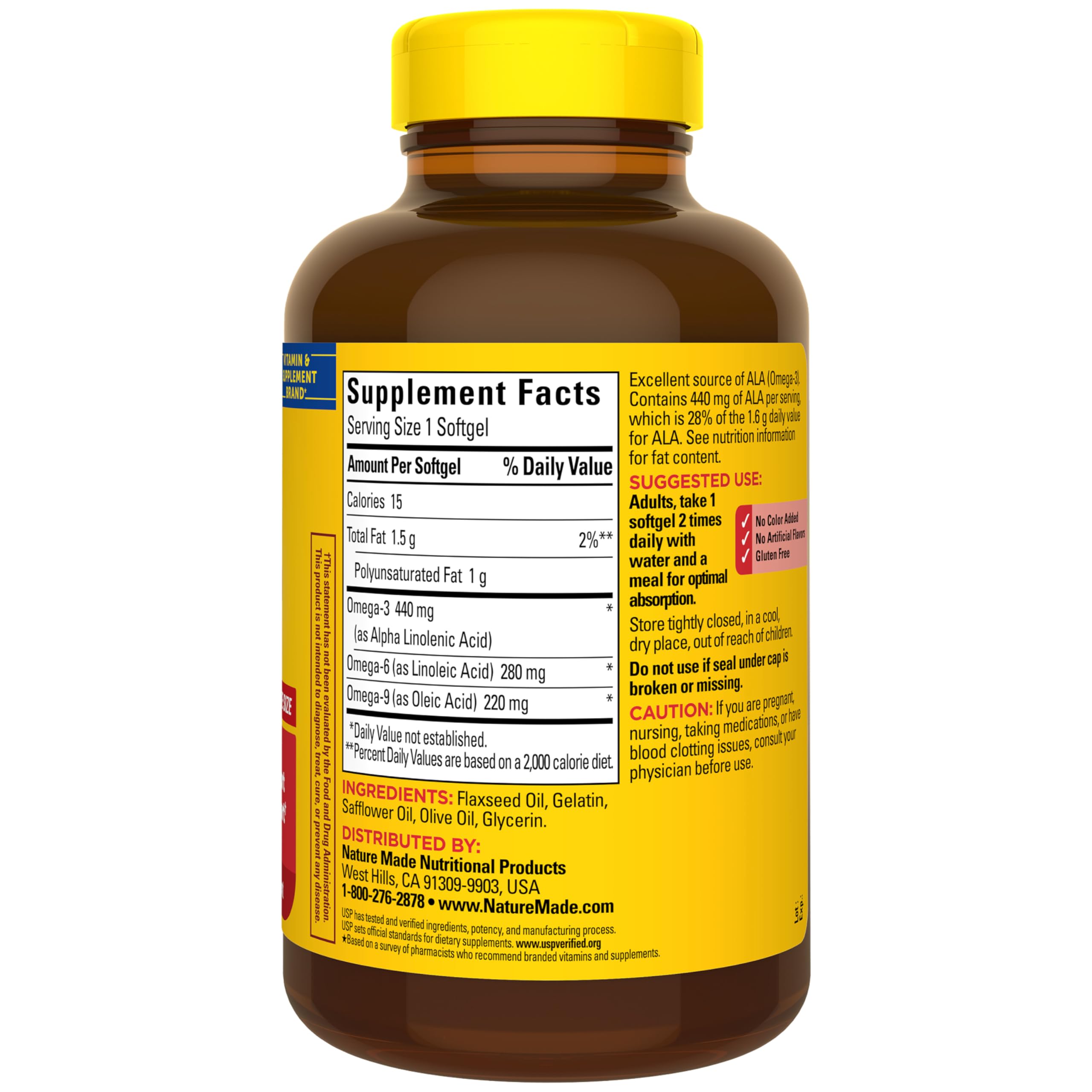 75-day supply indicator for Nature Made Triple Omega 3-6-9
