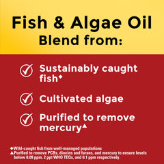 USP Verified seal on Nature Made Omega-3 bottle signifying quality.