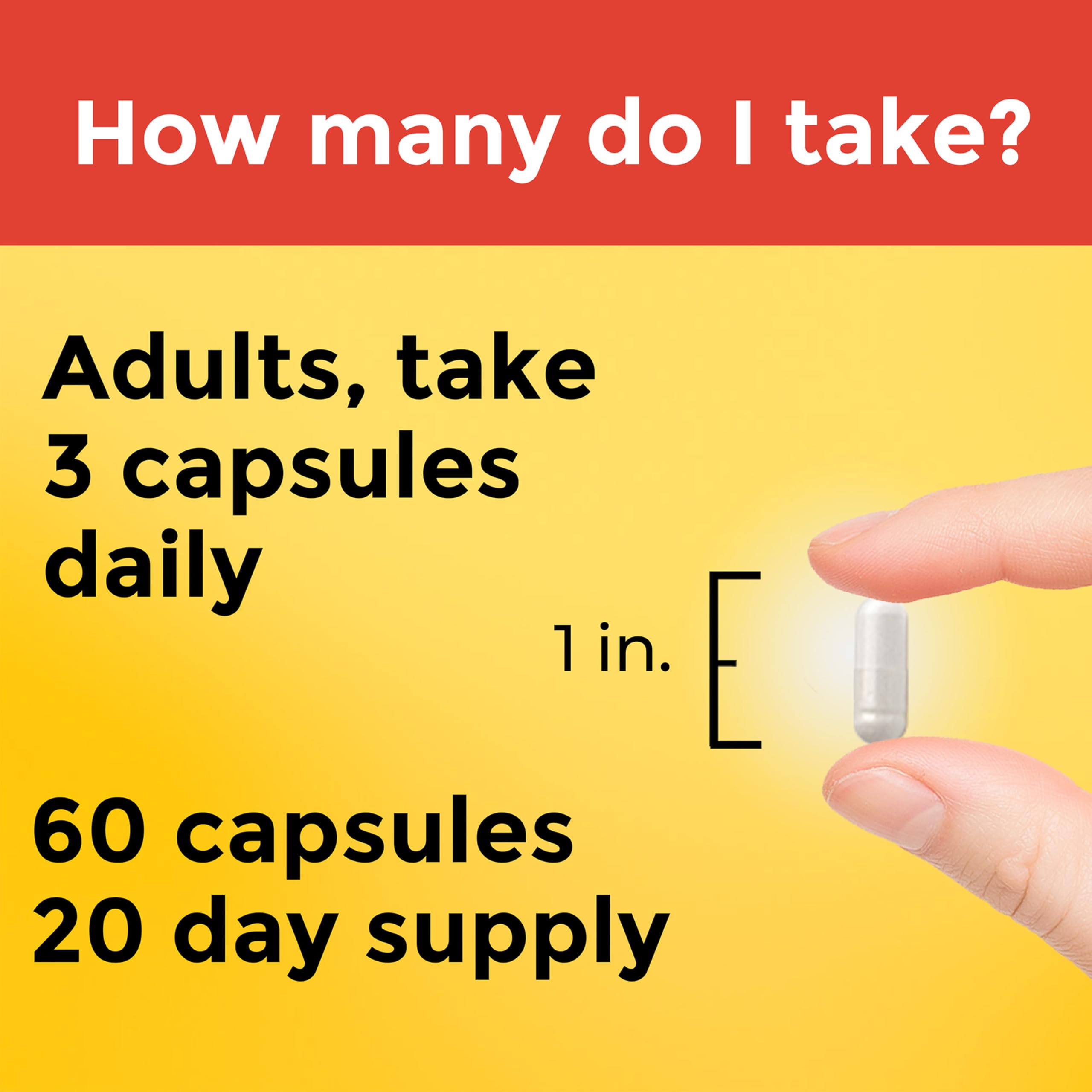 Vegetarian and gluten-free Nature Made label on choline supplement