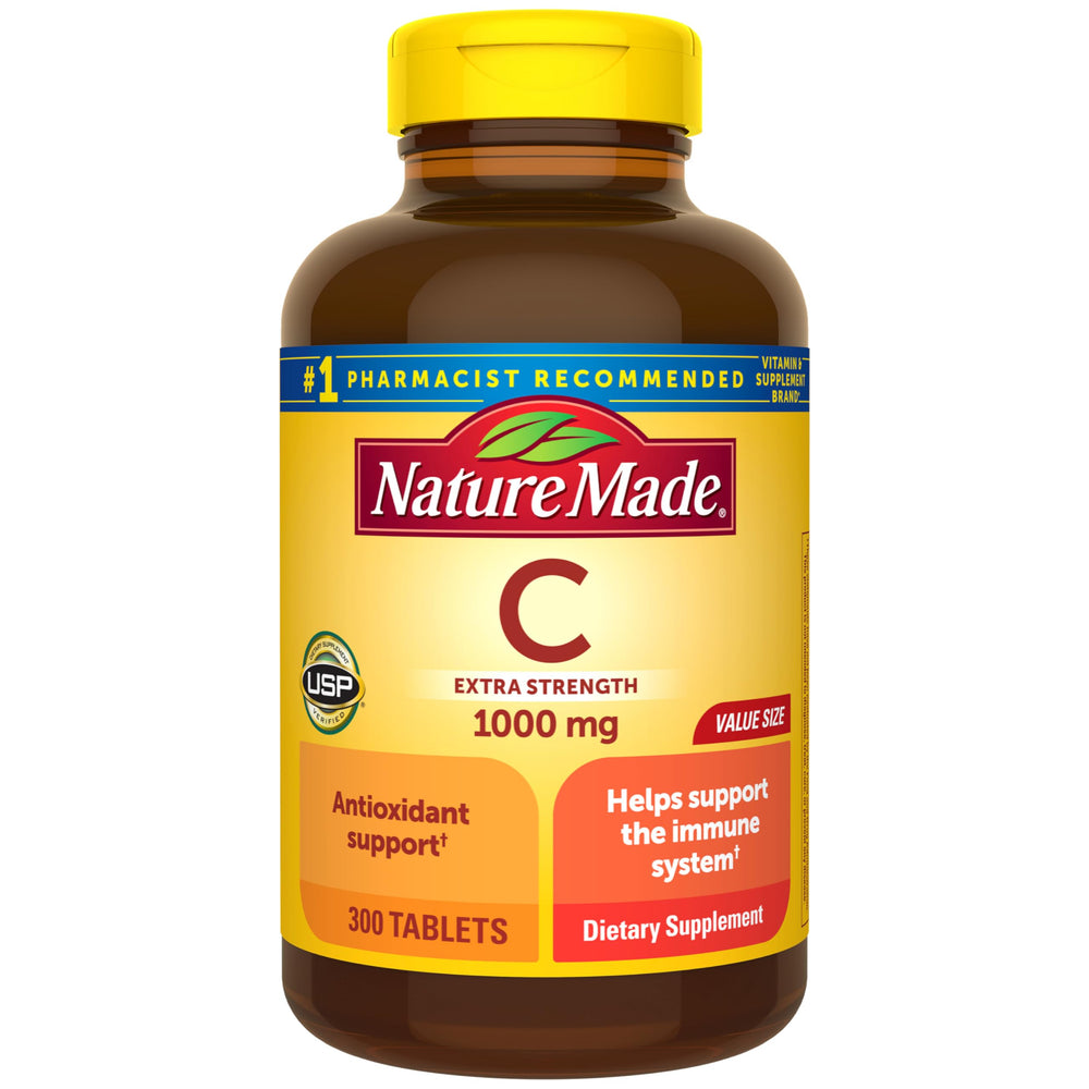 Nature Made Vitamin C 1000 mg bottle shown for daily immune support