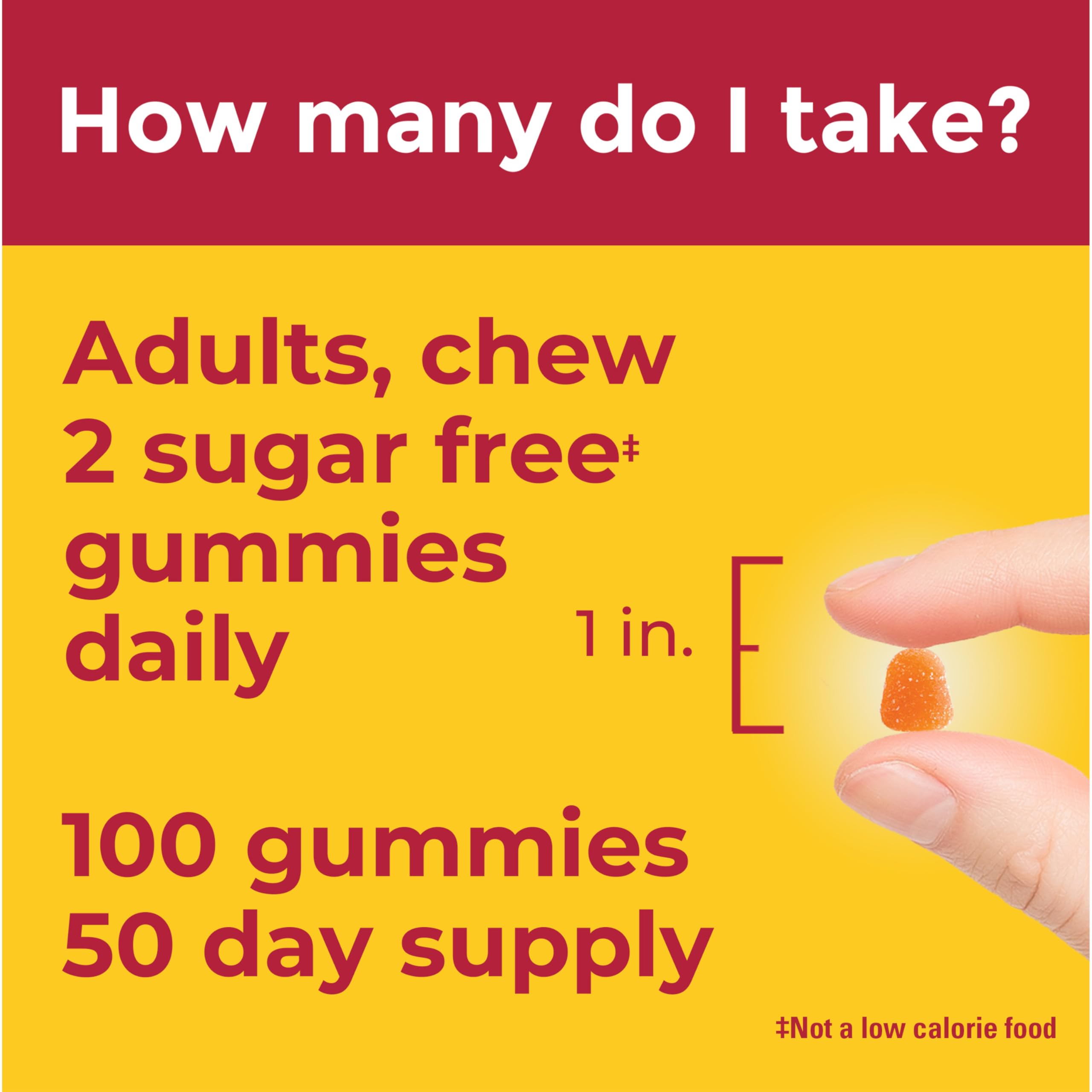 Nature Made Vitamin C Gummies aspartame-free label detail