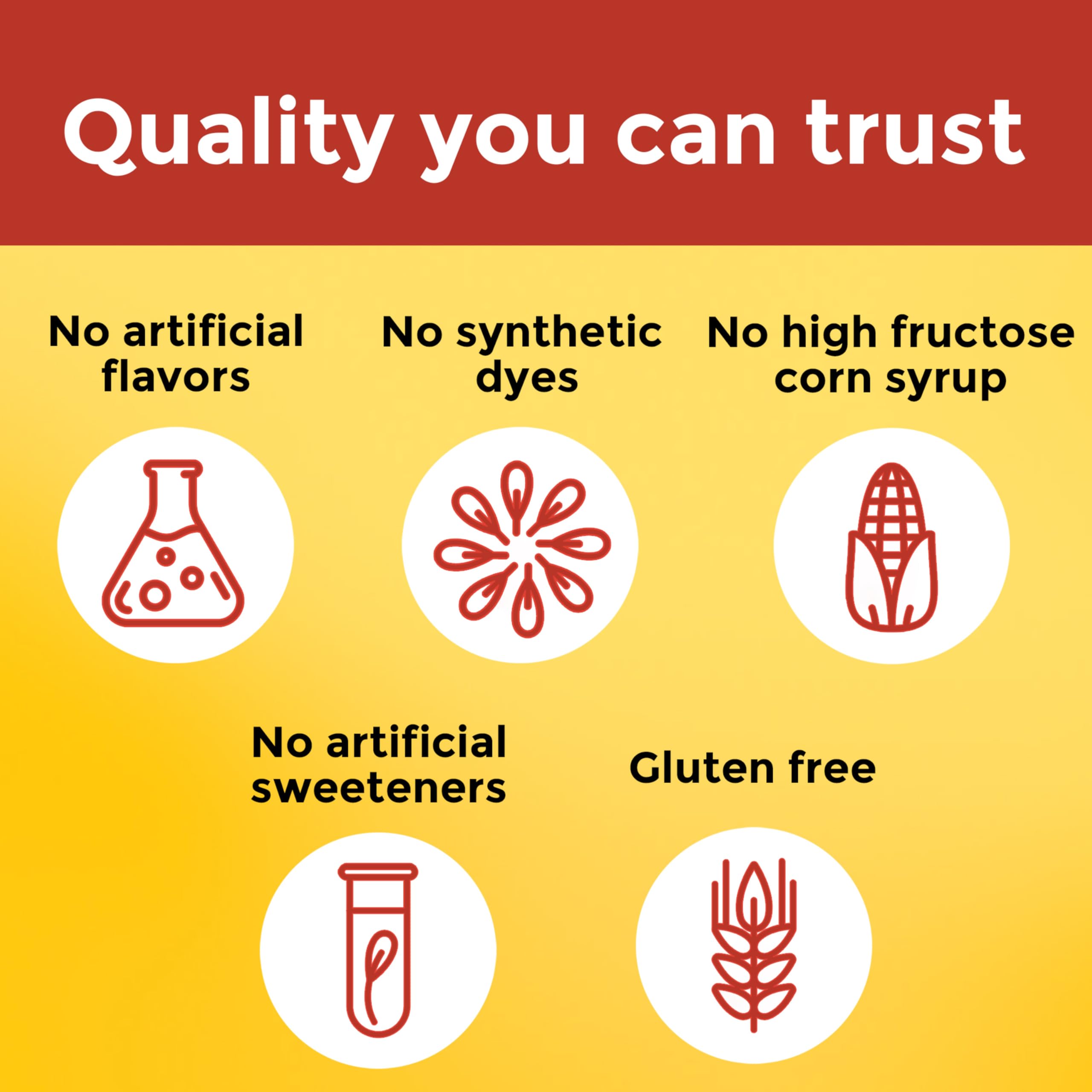 Nature Made Vitamin C gummies ingredients show no artificial flavors.