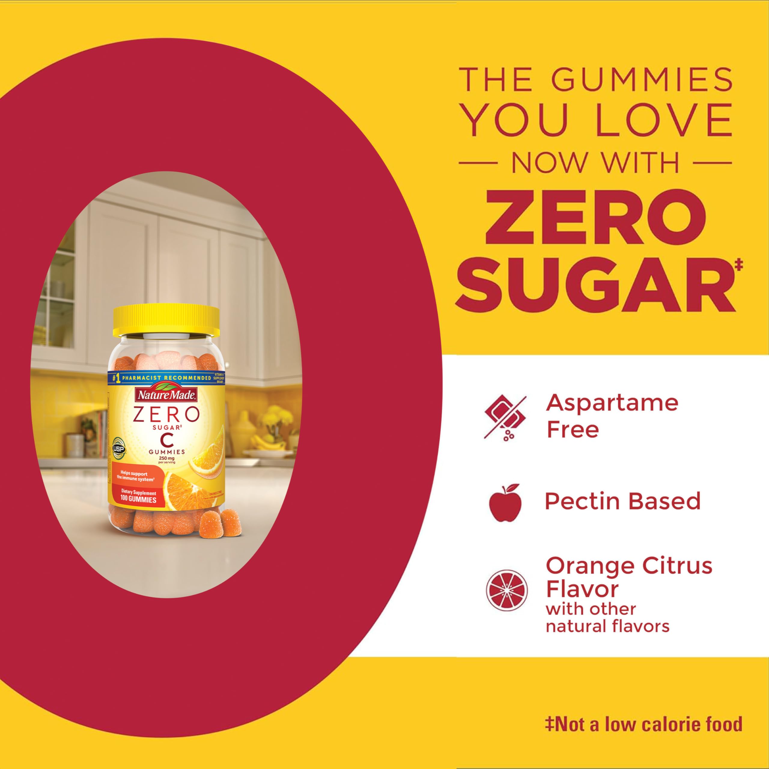 Nature Made Vitamin C Gummies orange citrus flavor package for daily vitamin