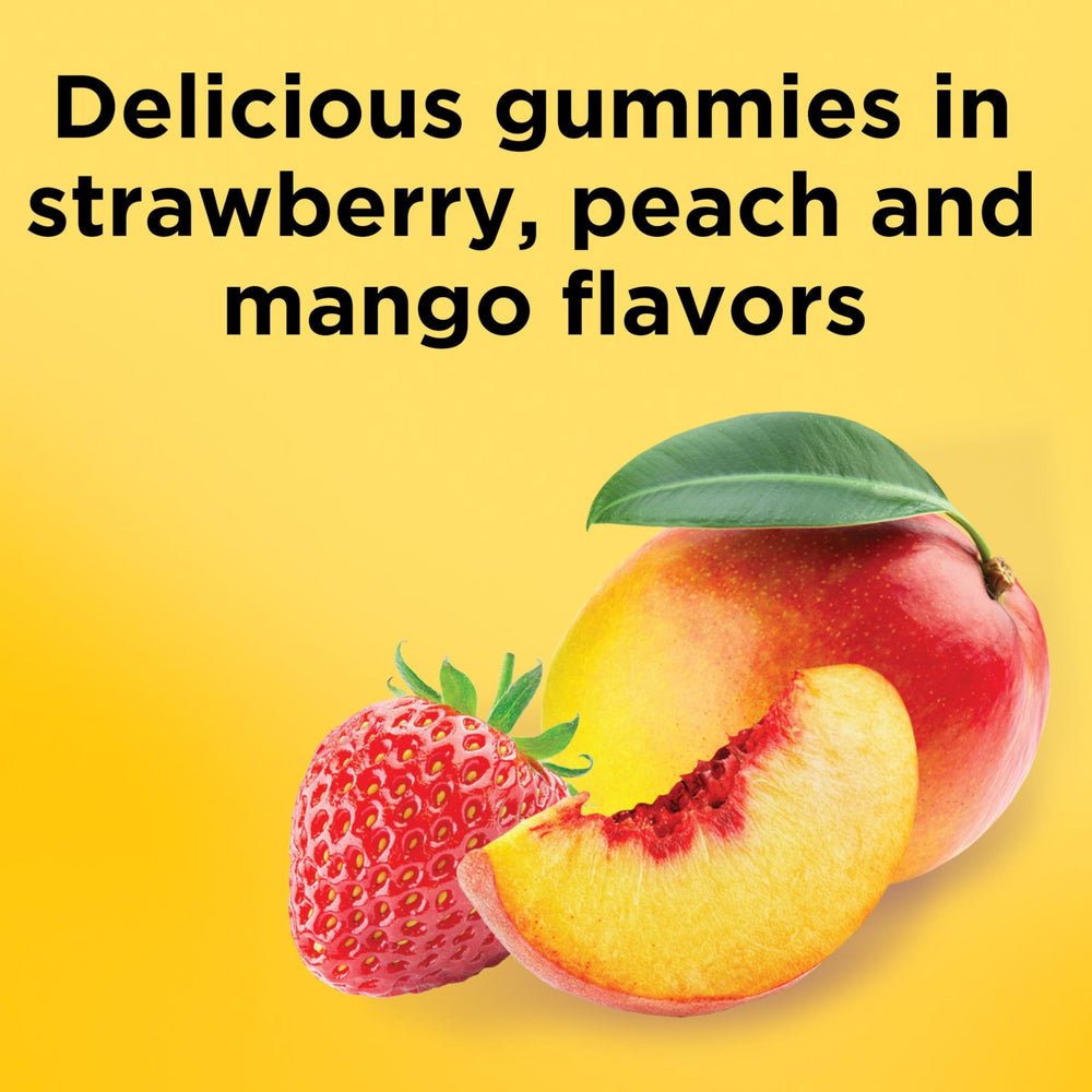 Closeup of Nature Made Vitamin D3 gummies with appealing texture.