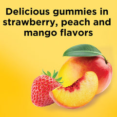 Closeup of Nature Made Vitamin D3 gummies with appealing texture.