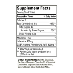 Nature Made Wellblends Back to Sleep label close-up with dosage details.
