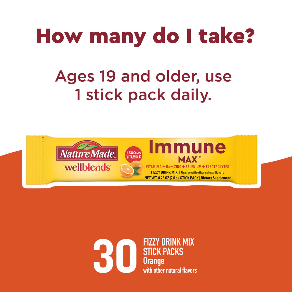 Nature Made Wellblends high-dose vitamin C and zinc visual.