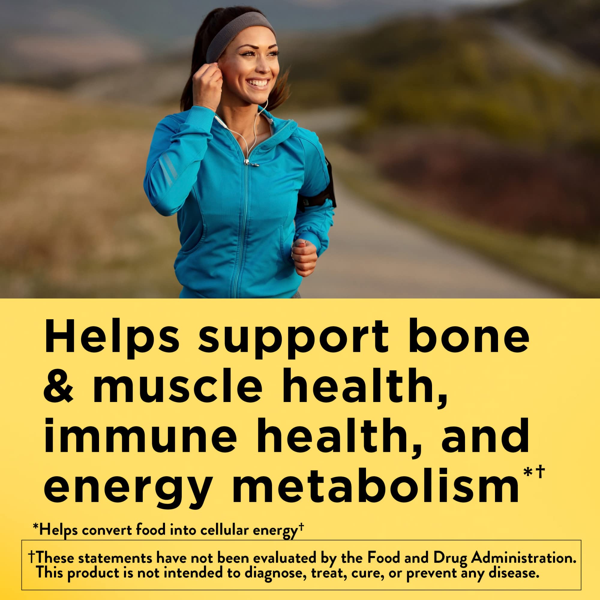 Nature Made Women's Multivitamin Gummies bottle back with directions and nutrients