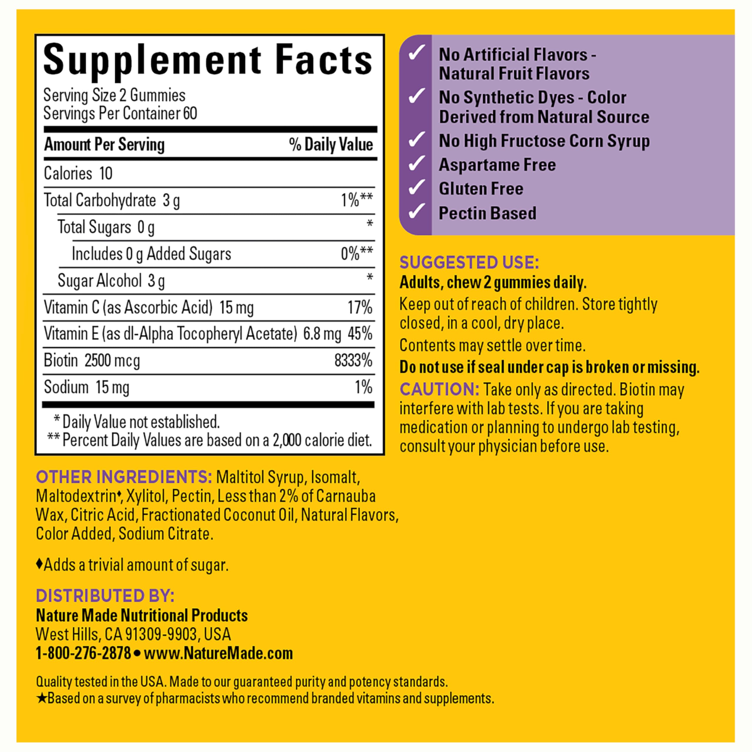 Gummies designed for adults seeking a sugar-free beauty support supplement.
