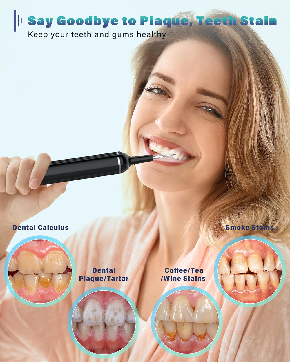 Nature Nerds Dental Kit 5 modes dial enables gentle to deep cleaning