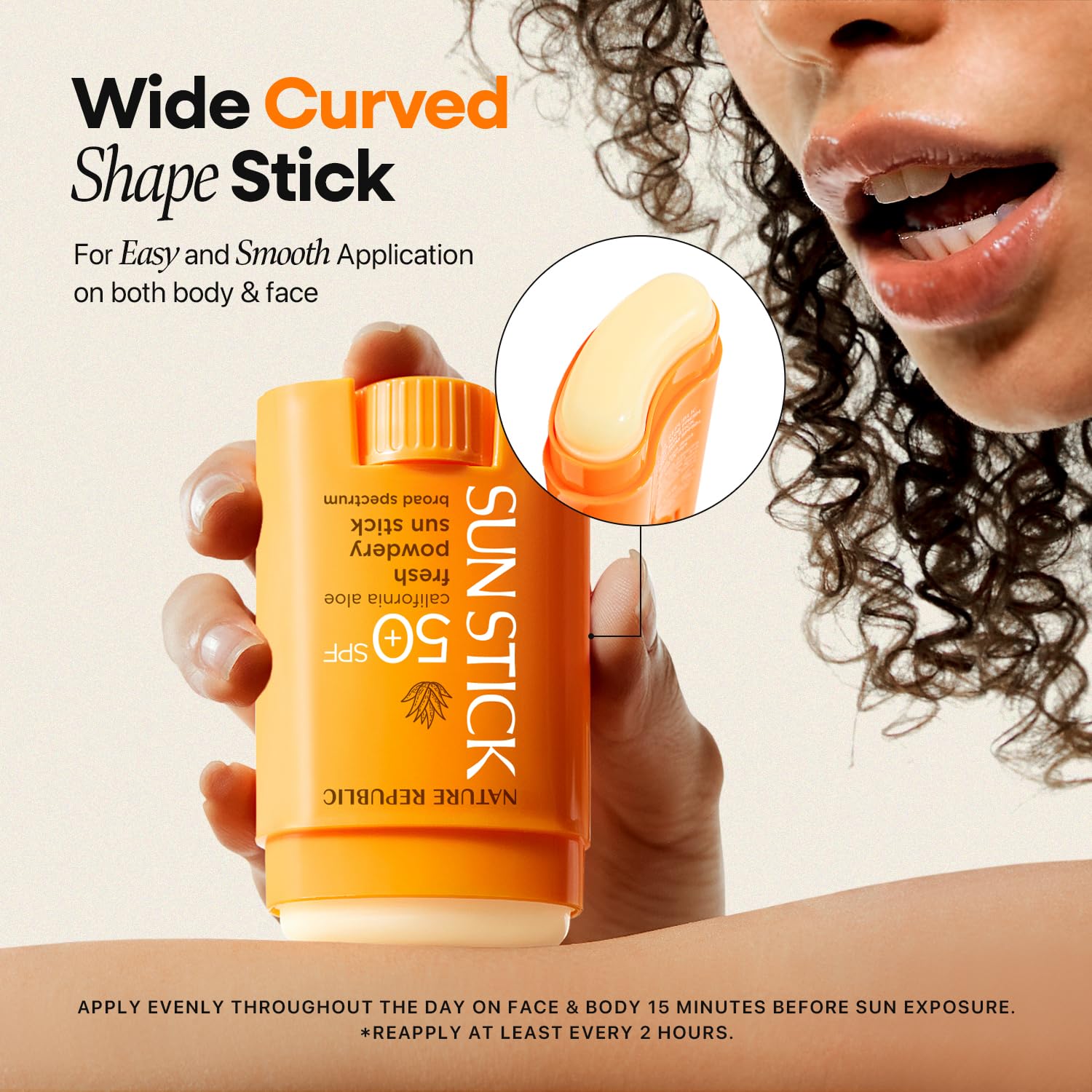 Nature Republic Aloe Fresh Sun Stick is travel-friendly for beach and commute.