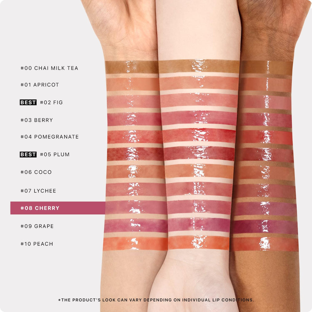 Nature Republic Honey Melting Lip Stick glossy finish on lips for a radiant look.