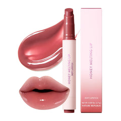 Nature Republic Honey Melting Lip Rose Pink outer pack shows creamy sheen for daily glow.