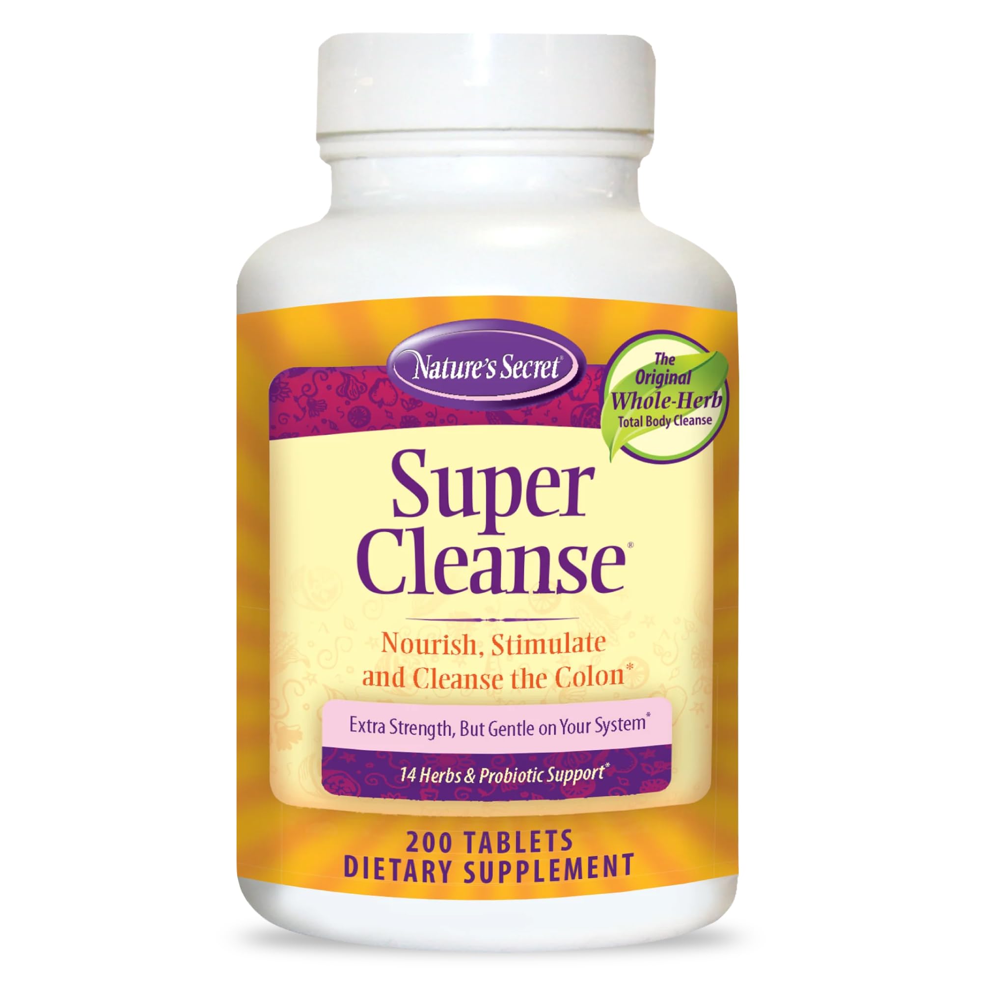Nature's Secret Super Cleanse bottle pour for convenient daily dosing