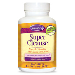 Nature's Secret Super Cleanse bottle pour for convenient daily dosing
