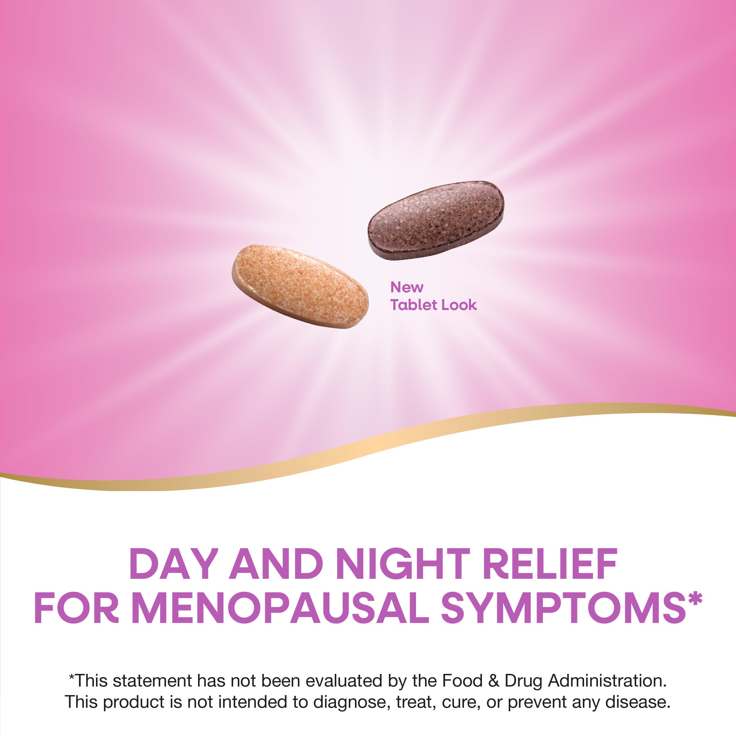 Bottle of Nature's Way AM/PM menopause capsules for easy daily use.
