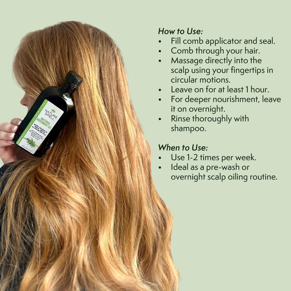 Nature Spell Rosemary Oil enhances shine for bleached hair
