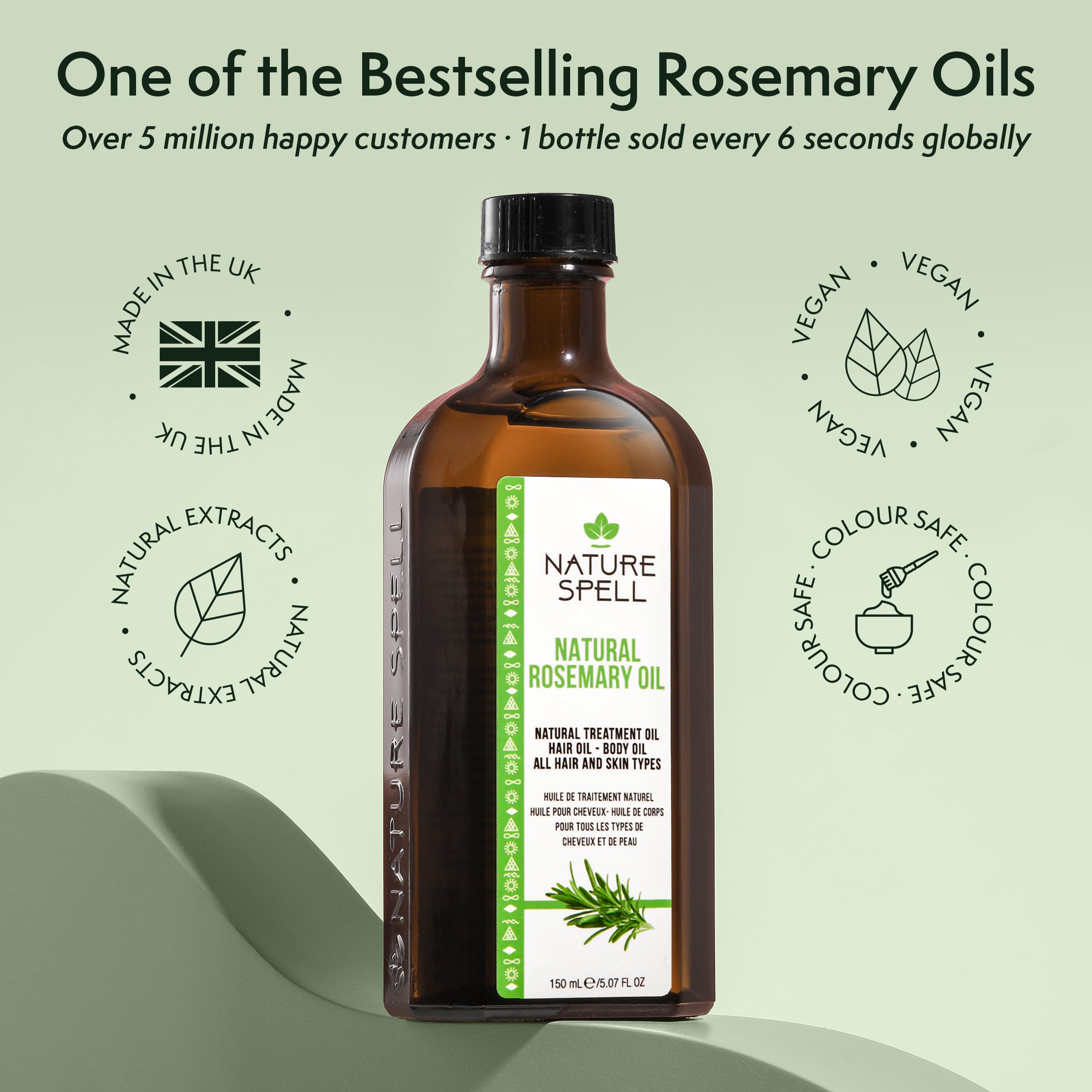 Nature Spell Rosemary Oil ideal for pre-wash routines