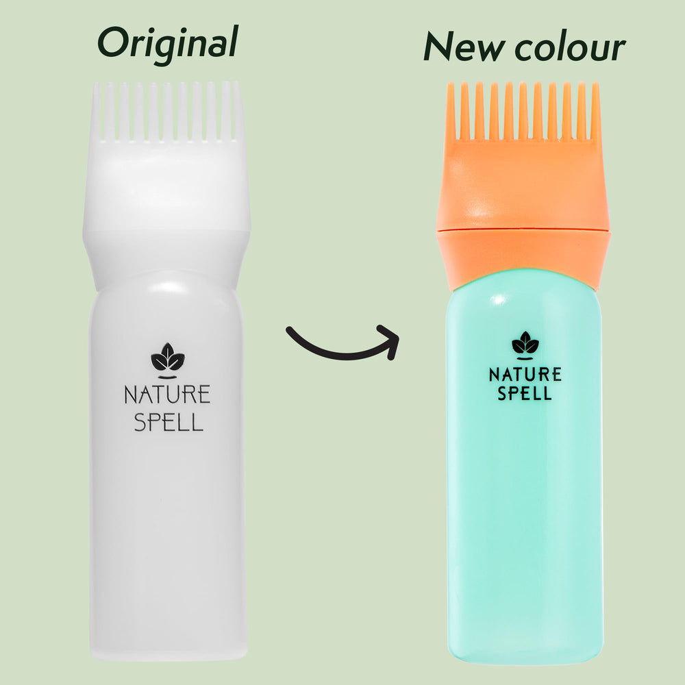Nature Spell Rosemary Oil root comb applicator for targeted scalp distribution