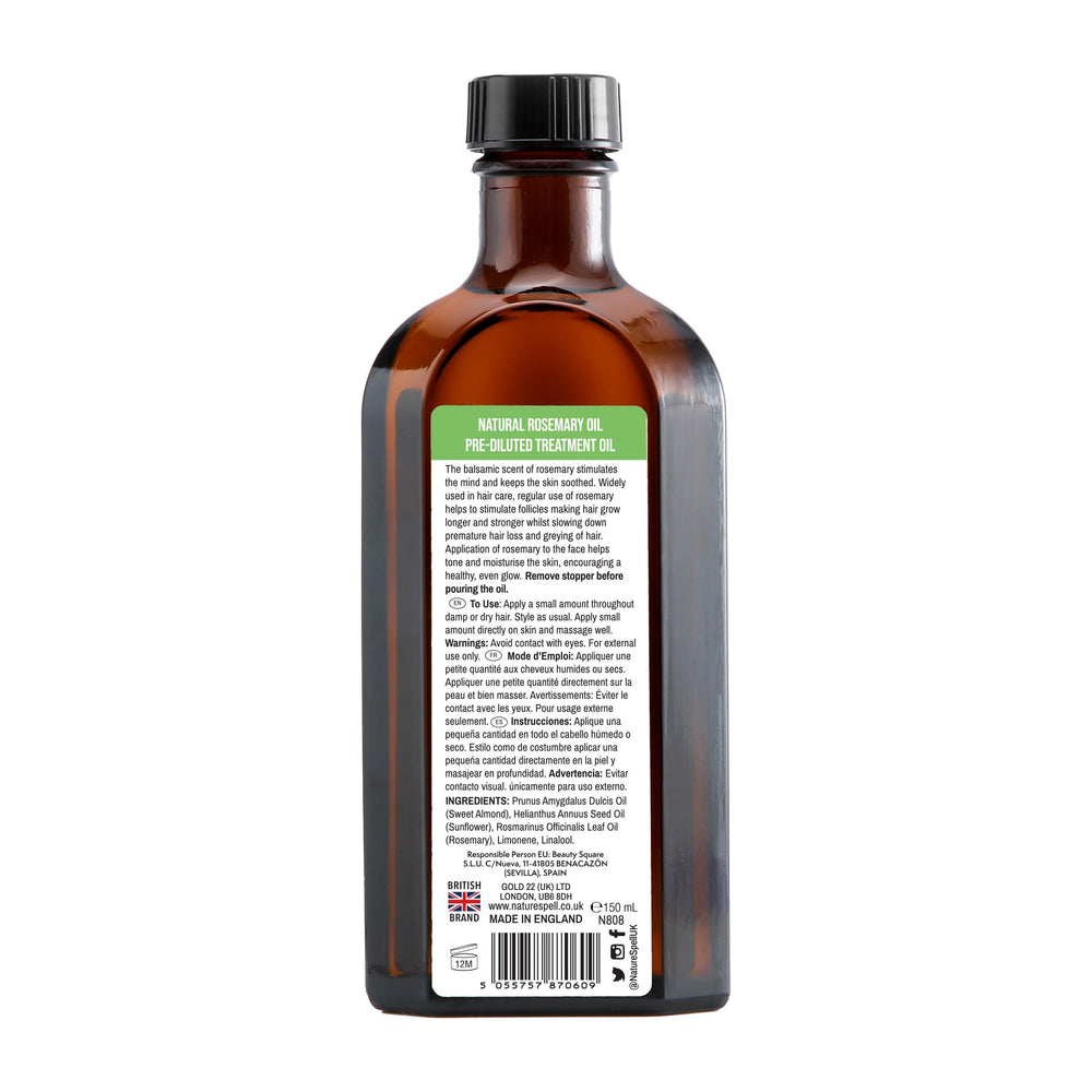 Nature Spell Rosemary Oil easy rinse-out after use