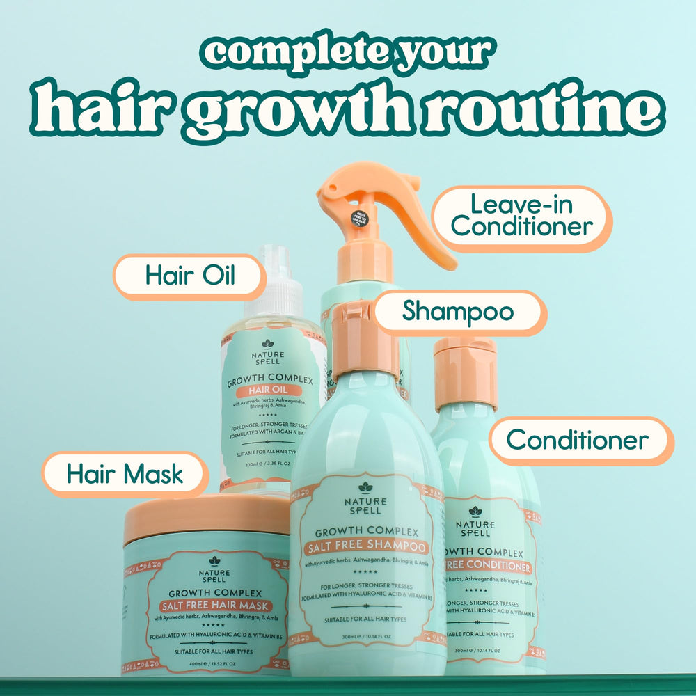 Nature Spell Vegan sulfate-free formula offers gentle cleansing for all hair types.