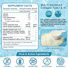 NATURE TARGET Collagen scoop measuring powder for daily use.