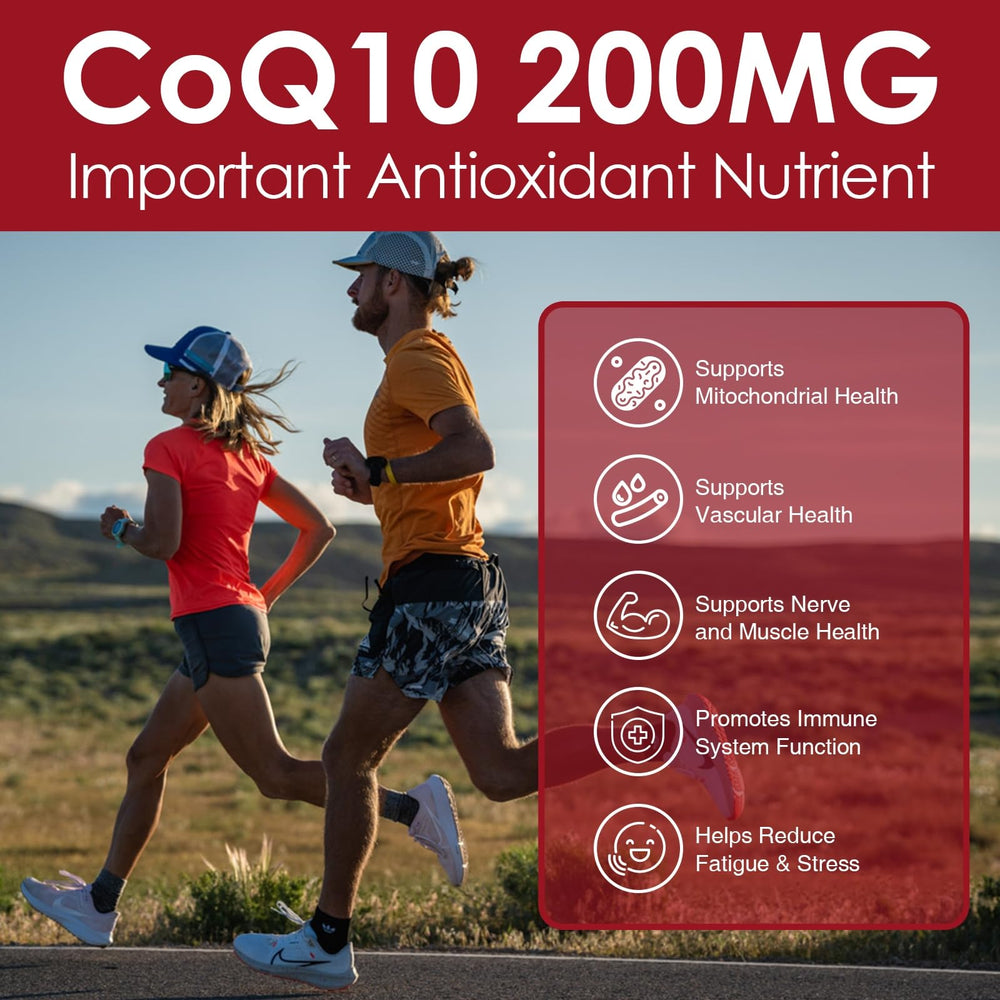 Close-up of Nature Target CoQ10 absorption softgel illustrating high-absorption formula.